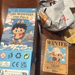 POP MART Labubu The Monsters x One Piece Series Figure USOPP